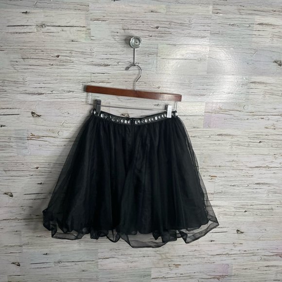 My Michelle black gray sparkle two piece set crop top tulle skirt size 3 - Picture 14 of 16